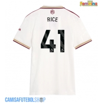 Camisa de time de futebol Arsenal Declan Rice #41 Replicas 3º Equipamento Feminina 2025-26 Manga Curta